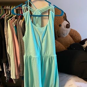 Mint blue dress
